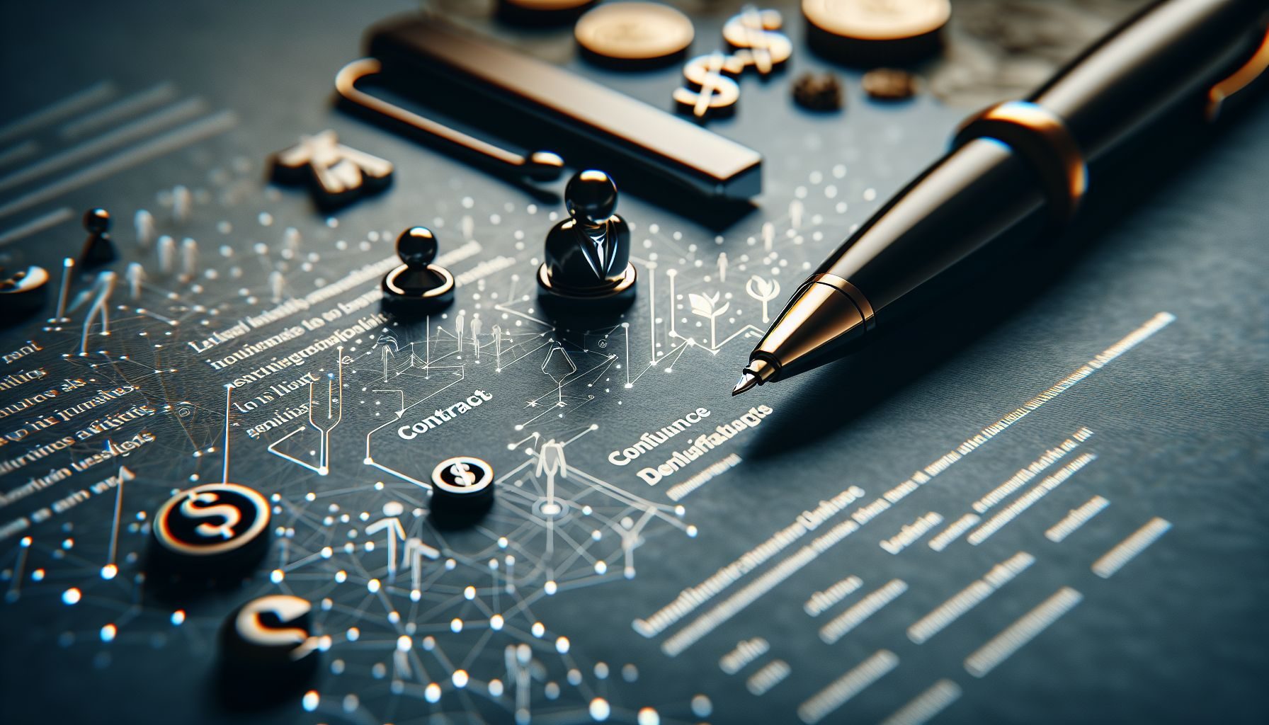 Diversos documentos essenciais colocados em uma mesa, simbolizando o processo de recrutamento, incluindo um laptop exibindo um portal de empregos online, um visto e uma permissão de trabalho.