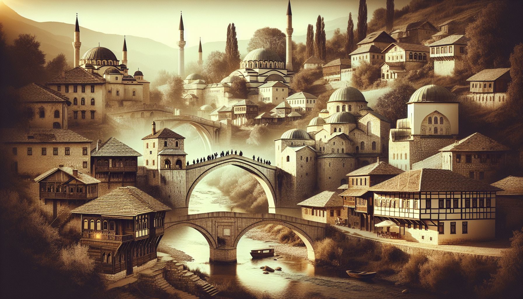 A tastefully captured image of cultural elements of Bosnia and Herzegovina, such as traditional clothing or architectural details, representing the need for cultural sensitivity in film production.